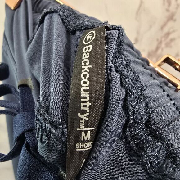 Backcountry Pants Mens Medium Blue Crop Climbing Pull On Stretch Drawstring - Picture 3 of 10